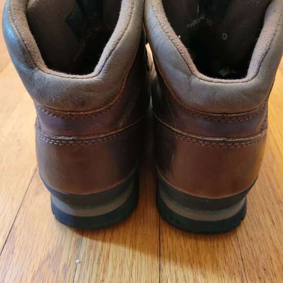 Timberland 9 Brown Leather EURO Hiking Work‎ Boots Waterproof - Picture 6 of 8